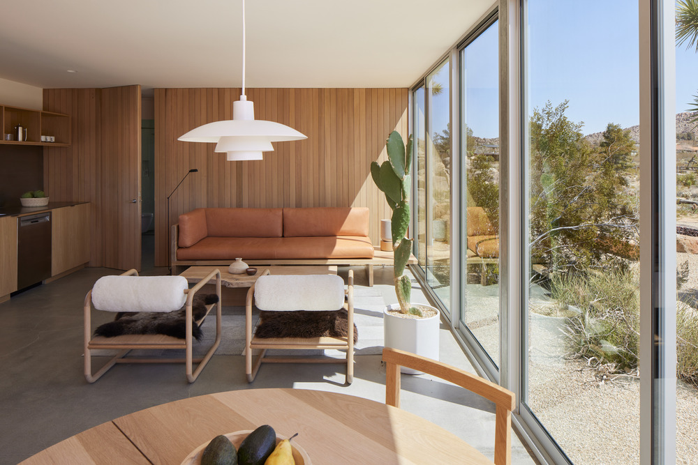 Décoration zen et naturelle pour une maison écologique dans le désert  californien